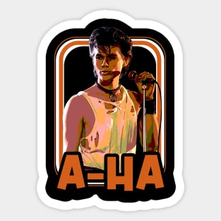 80s Synth-Pop Magic a-ha Fan Essentials Sticker